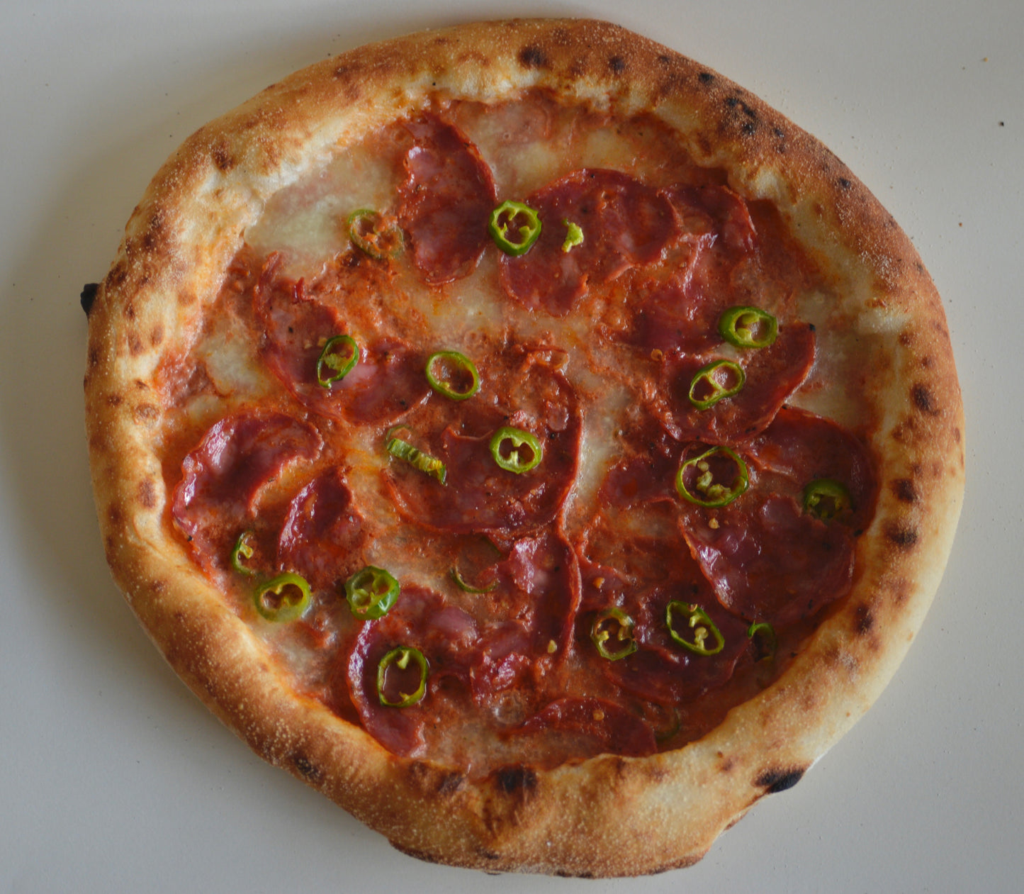 Organic pre-baked Diavola Pizza