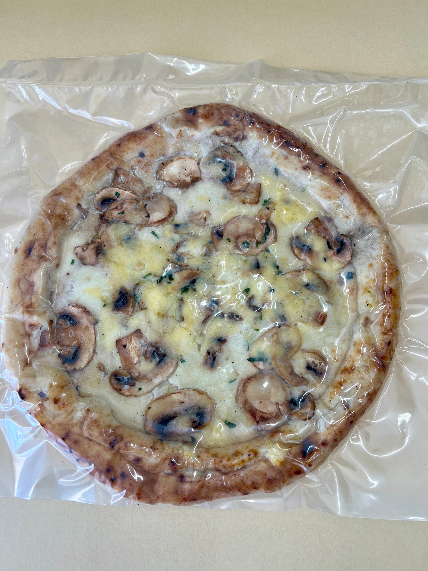Organic pre-baked Garlic Mushroom Pizza
