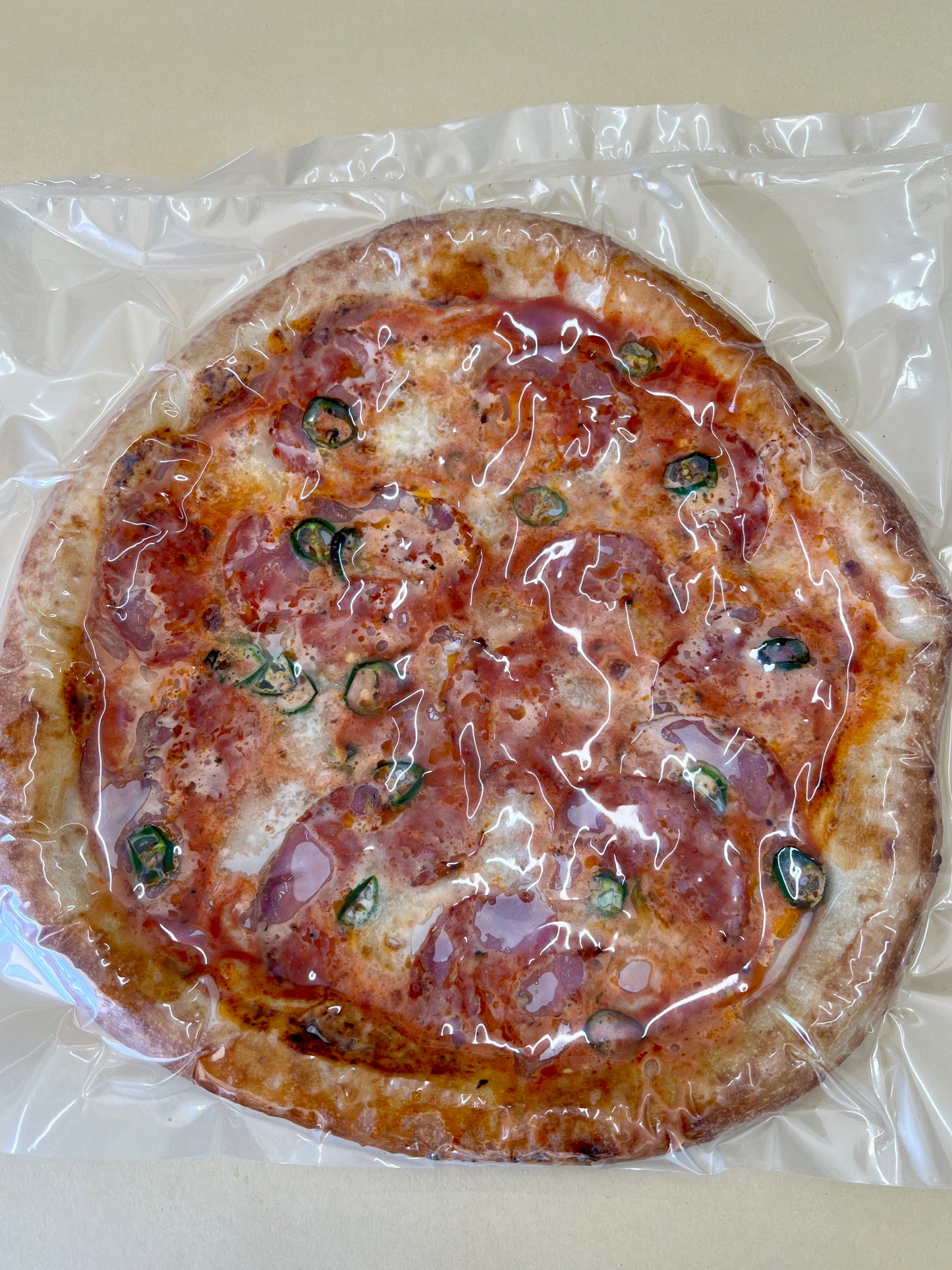 Organic pre-baked Diavola Pizza
