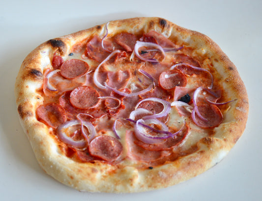 Organic pre-baked Meat lover Pizza