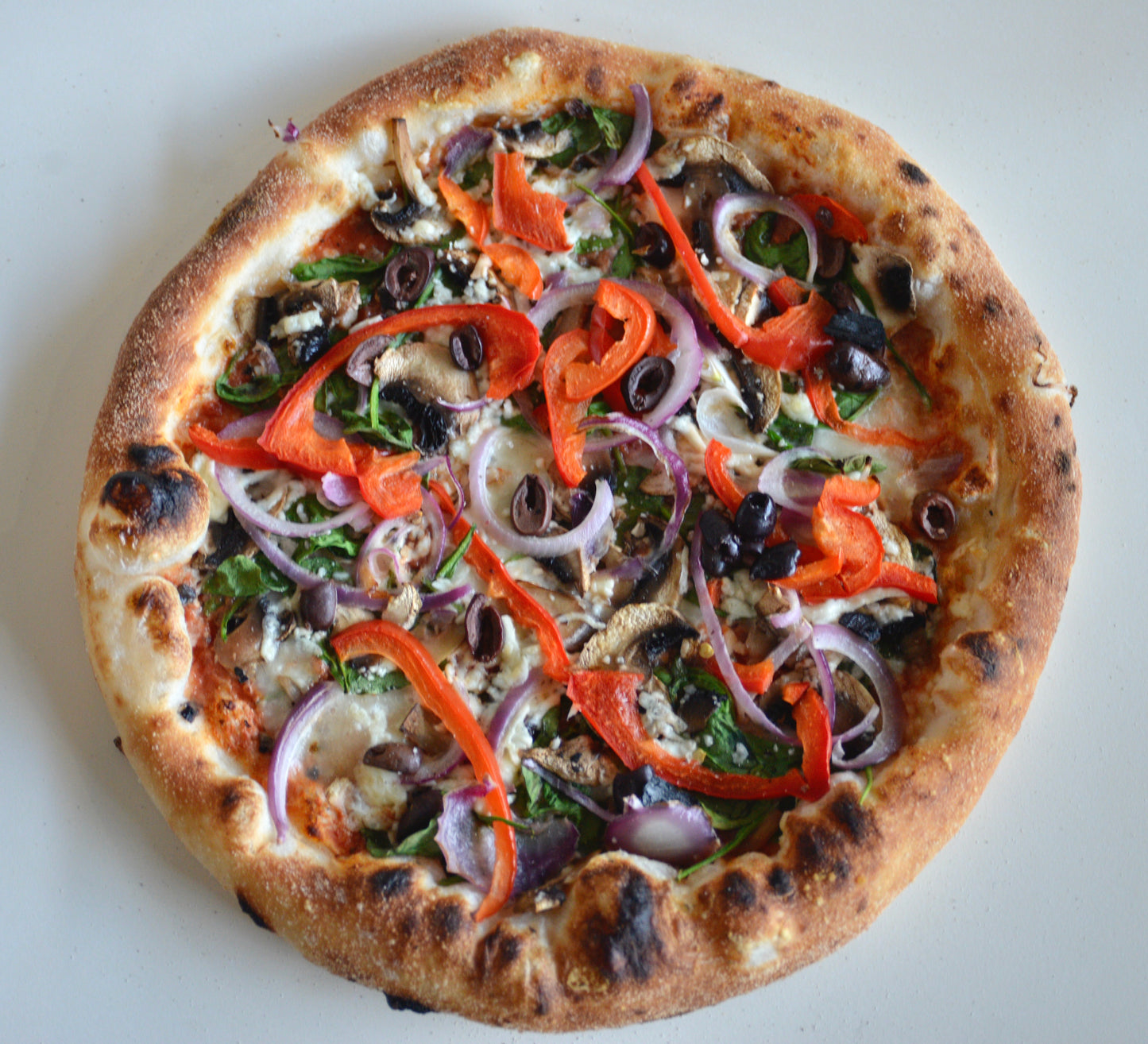 Organic pre-baked Mediterranean Pizza