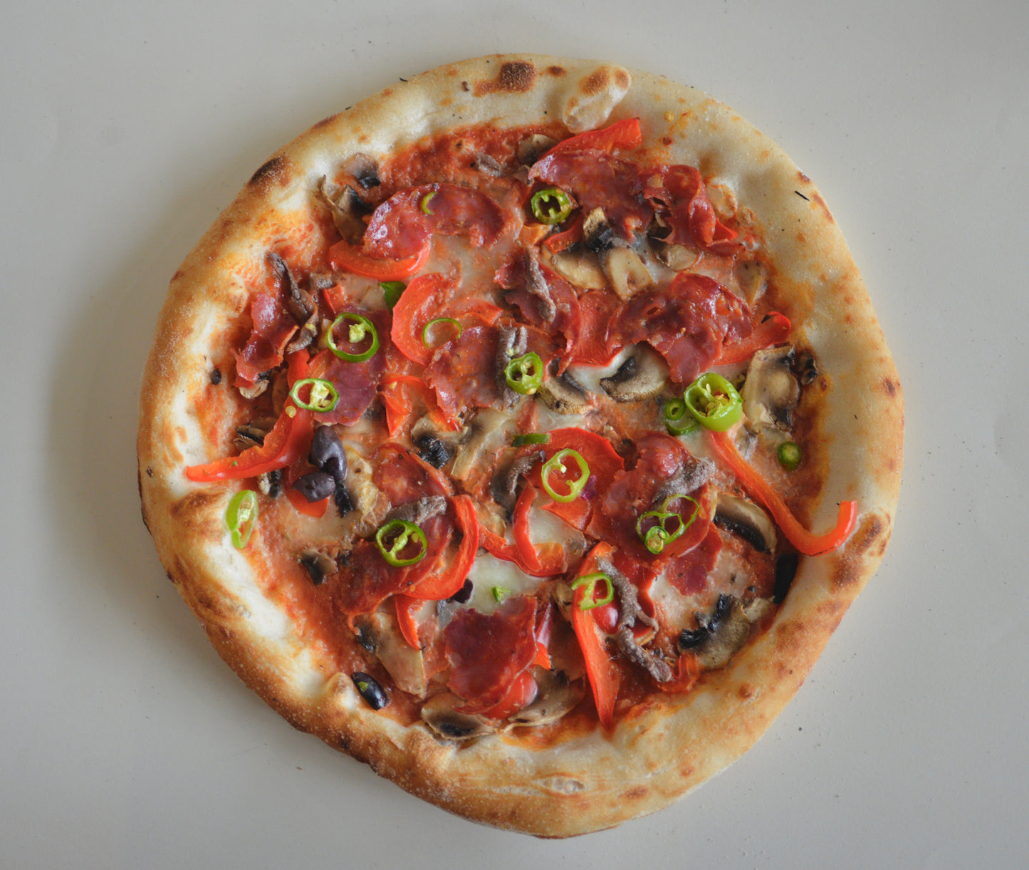 Organic pre-baked Old bridge favourite Pizza