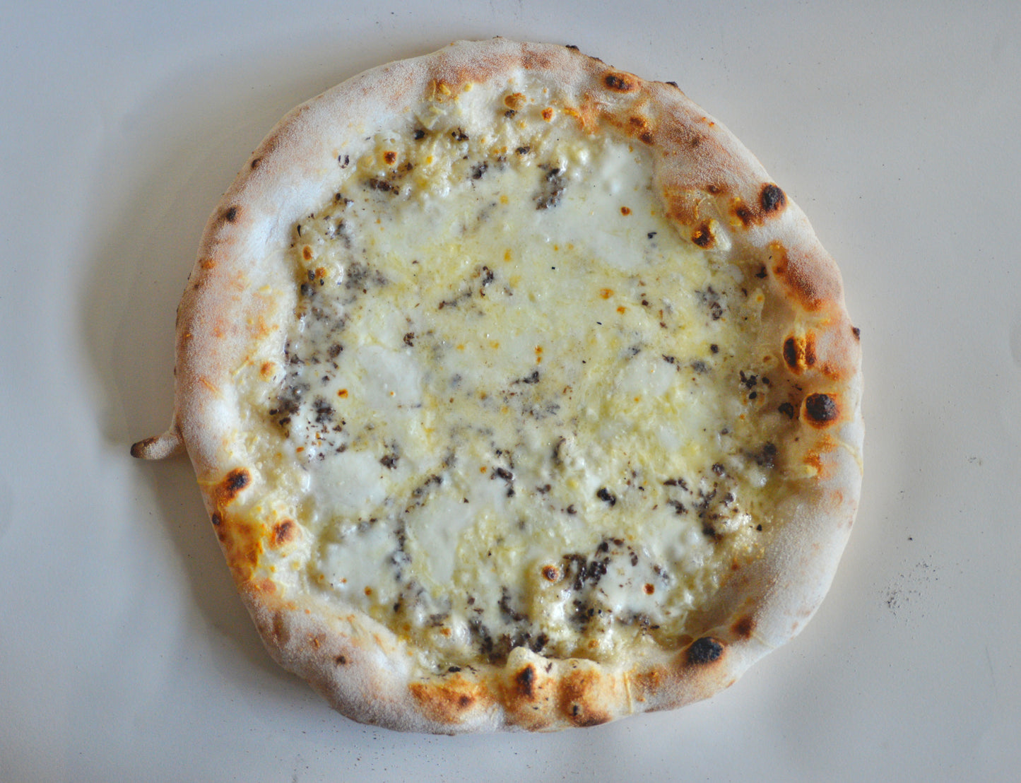 Organic pre-baked Cheese and Truffle Pizza