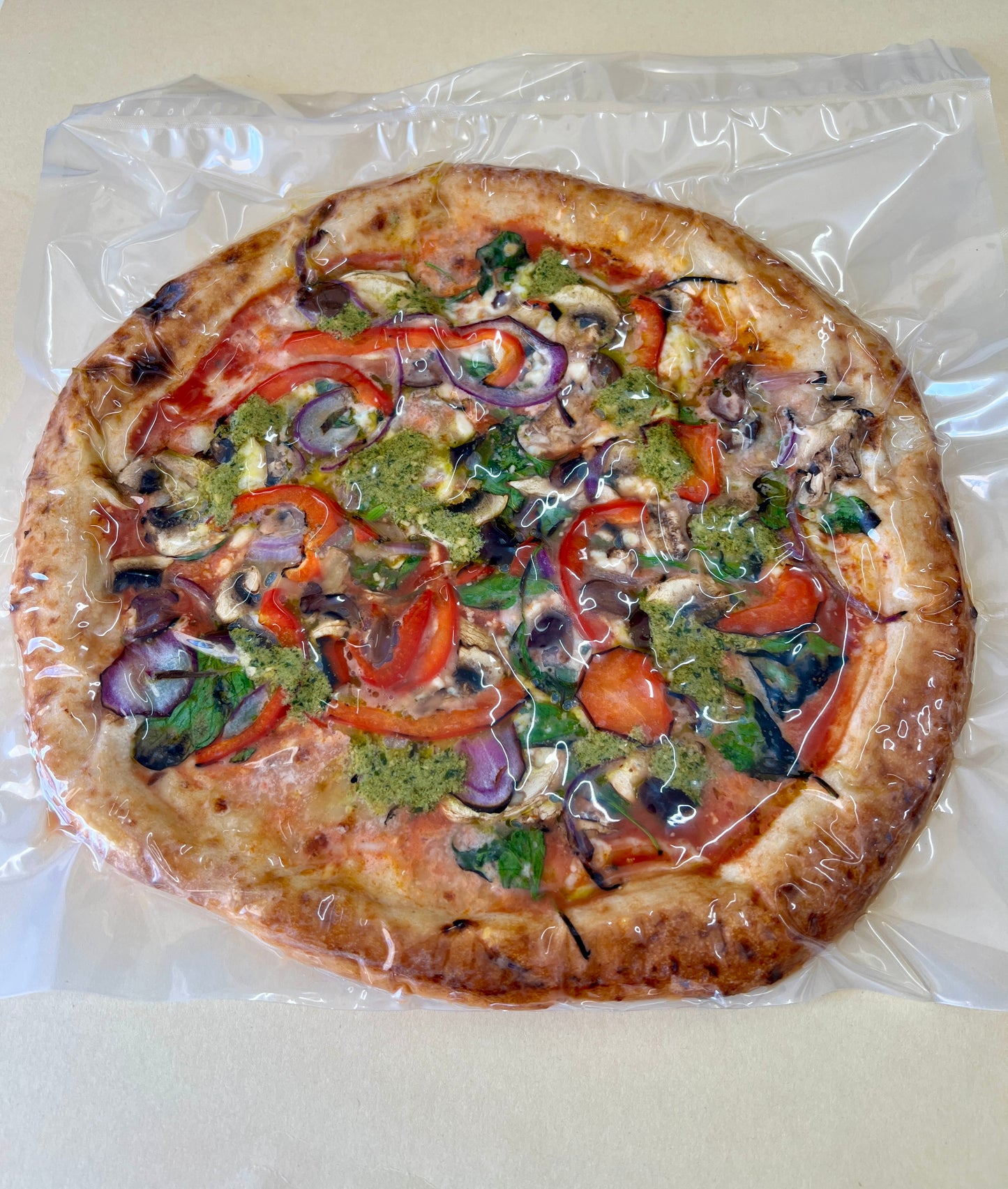 Organic pre-baked Mediterranean Pizza