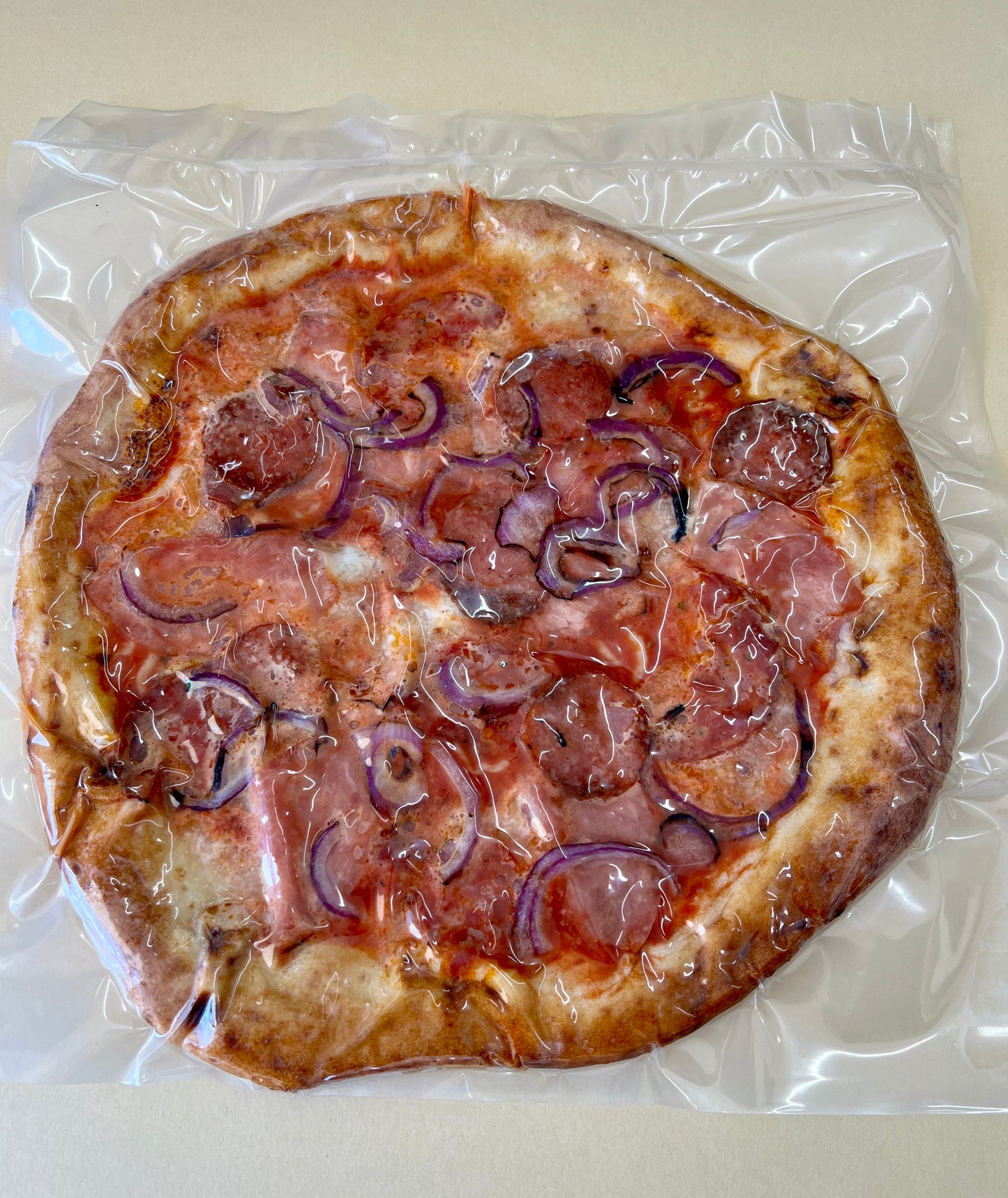 Organic pre-baked Meat lover Pizza