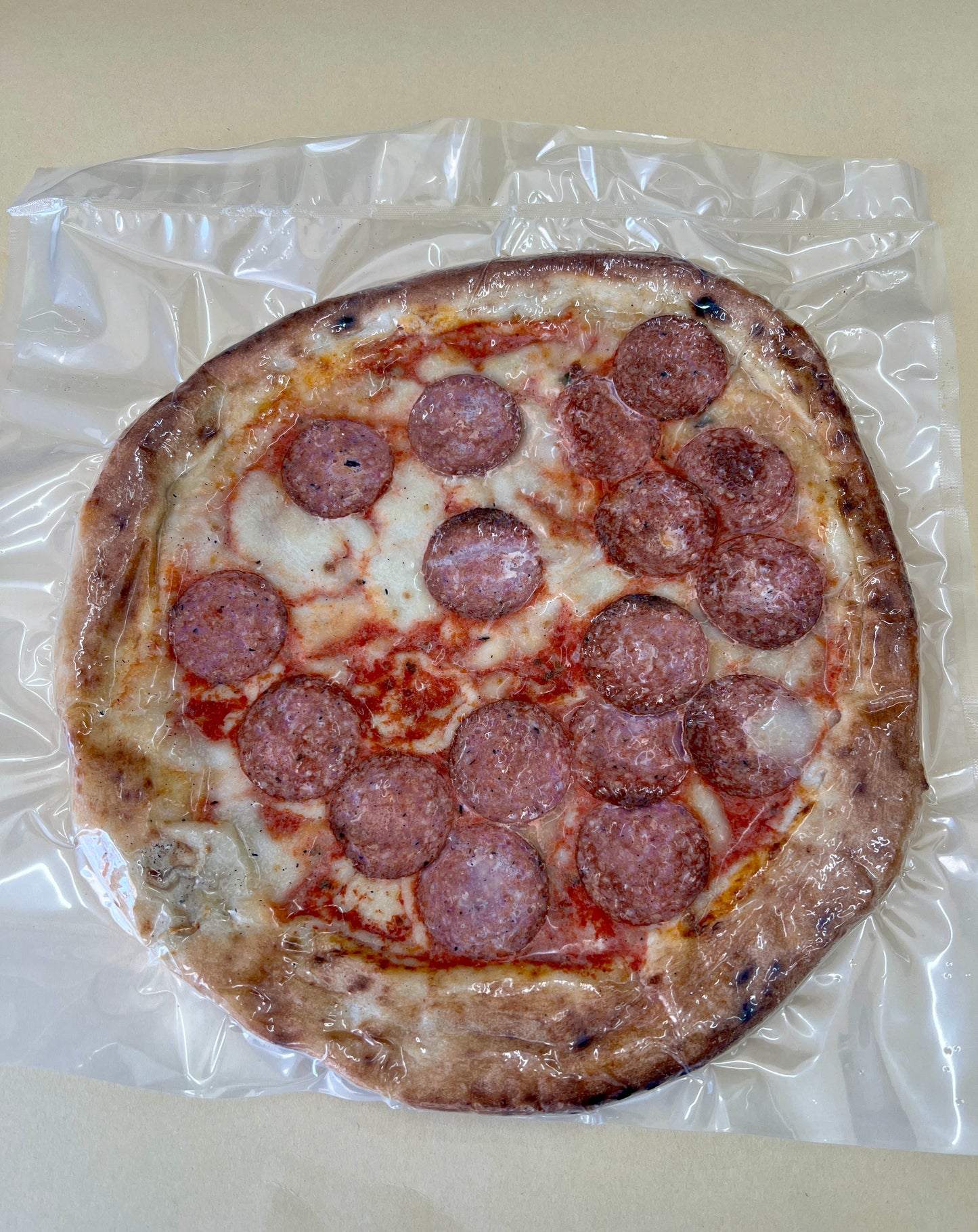 Organic pre-baked Pepperoni Pizza